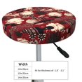 thumbnail image 3 of Cauagu African Women A Print Round Stool Covers,Seat Cushion for Round Bar Stool Chair Seat Cover for Bar Round Chair Fits for 12/13/14in Bar Stool Cushion, 3 of 7