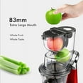 thumbnail image 4 of SiFENE Cold Press Juicer Machine, Masticating Juicer - 250W, 83mm Dual Mouth - Red, 4 of 9