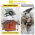 thumbnail image 5 of Aivituvin 34.3" Large Outdoor Heated Dog House with Heating Pad & Insulated Liner, Iron Frame Insulated Dog Kennel for Winter, Anti-Chewing, 5 of 7