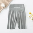 thumbnail image 2 of Mercatoo Toddler Girls Summer Shorts Letter Prints Leggings High Waist Yoga Pants Kids Girls Breathable 𝐁𝐢ke Shorts, 2 of 4