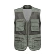 thumbnail image 2 of koolsoo Gilet de Pêche Multi-Poches pour Hommes Veste de Photographie Extérieure TG, 2 of 9