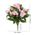 thumbnail image 2 of Artificial Flowers Fake Flowers Plastic Flowers 1 PC 15 Inch Artificial Impatiens Bouquet Realistic Silk Flowers for Vase Home Kitchen Table Centerpieces Wedding Party Decor, 2 of 7
