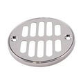 thumbnail image 2 of Westbrass Round Brass Shower Strainer Drain Cover with Crown Ring, Polished Chrome, 2 of 6