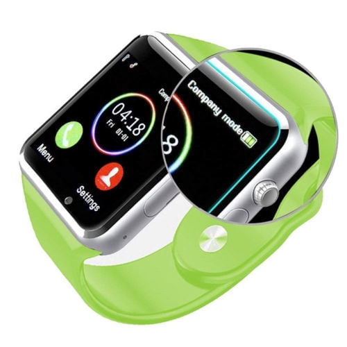 Smart Montre-Bracelet Bluetooth GSM Téléphone pour Android Samsung iPhone Couleur: Vert