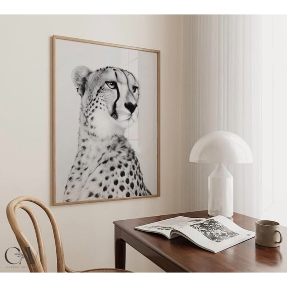 Kna Prints - 1 Pc Poster Cheetah Fashion Magazine Inspired Animal Portrait Photography Print Fny Bathroom Decor Large Wall Art #2758 , UNFRAMED-8x12