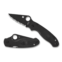 Spyderco Black Fiberglass-Reinforced Nylon FRN Para 3 Compression Lock BD1N Stainless Knife