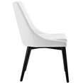thumbnail image 3 of Allora Chaise de Salle à Manger en Faux Cuir, Blanc (Ensemble de 1), 3 of 4