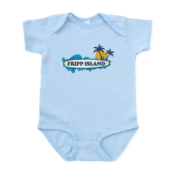 CafePress - Fripp Island SC Surf Design Infant Bodysuit - Baby Light Bodysuit, Size Newborn - 24 Months