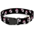 thumbnail image 1 of Buckle-Down BAC-W34568-NL Breakaway Cat Collar, 1 2" Wide-Fits 9-15" Neck-Large, Sugar Skulls, 1 of 1