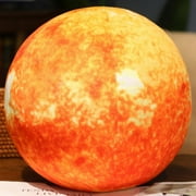 10.6Inch Super Cute Sun Plush Soft Pillow, Soft and realistic Earth, Moon, Sun, stuffed plush toy for learning science, astronomy, space, blue planet, toy (sun), Colour