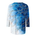 thumbnail image 5 of Craaazy 3/4 Sleeve Tops for Women Loose Fit Crew Neck Vintage Prints Casual T Shirts Plus Size S to 5XL Spring Summer Fall Daily Wear, 5 of 5