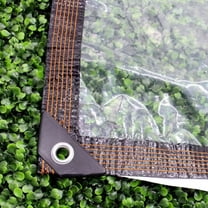 Clear PE Waterproof Tarp | Transparent Rain Shelter for Balcony & Outdoor Use | Windproof & Cold Weather Protection | All-Weather Plastic Cover