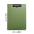 thumbnail image 3 of Clipboard Folder, A4 Foldable Clipboard with Metal Clips & Cover, File Cover Work Folder Clipboards for Office Workers, Students, Teachers, Green, 3 of 6