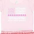 thumbnail image 3 of Inktastic Breast Cancer Awareness Pink Ribbons and Flag Gift Toddler Girl Dress, 3 of 4