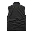 thumbnail image 4 of Lovskoo Men's Workout Vest Coats Tank Tops Sleeveless Thin Sports Multi-Pocket Casual Quick-Drying Loose Hiking Cargo Outdoor Jackets Black, 4 of 4