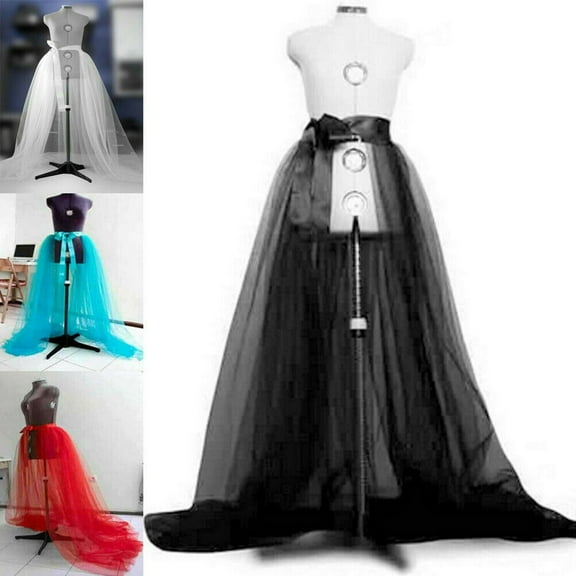 Bagilaanoe Women's Tutu Skirt Mesh Tulle High Low Tutu Bustle Skirt Dancing Petticoat Skirt