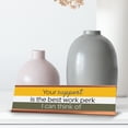 thumbnail image 3 of Signs ByLITA Your Support Is The Best Work Perk I Can Think Of Gold Frame Desk Sign (2x8"), 3 of 4