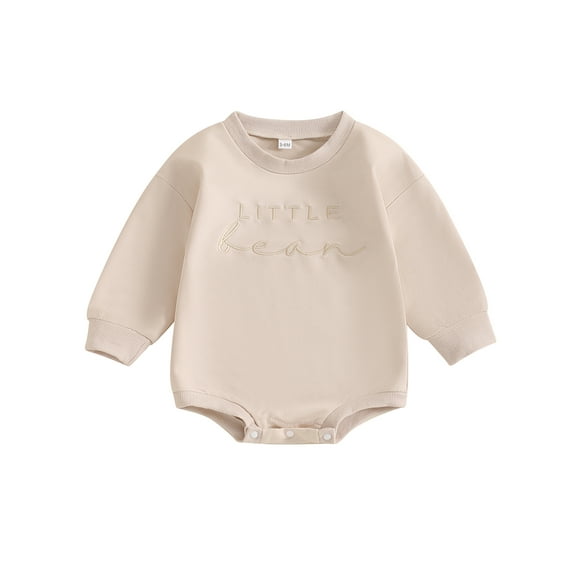Gupgi Newborn Baby Romper Sweatshirt Girl Boy Long Sleeve Jumpsuit Fall One Piece Bodysuit