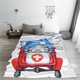 thumbnail image 5 of Balery Medicine Gnome Truck Red Manta de Felpa Suave y Acogedora – Cobija de Franela Aterciopelada para Cama, Lavable y Cálida para Sofá, Mascotas, Transpirable-40"x30", 5 of 7