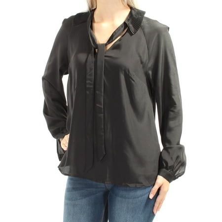 Guess Womens Darla Satin V-Neck Blouse