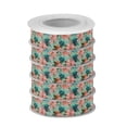 thumbnail image 2 of 5 Rolls Christmas Ribbon 1.5 inch Wide Decorative Ribbon for Gift Wrapping and Holiday Decorations Pink Abstract Floral Patterns, 2 of 7