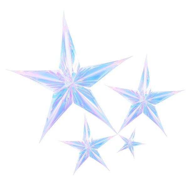 4 Uds. De estrellas iridiscentes, decoraciones colgantes de Navidad, adornos de estrella de cinco puntas para árbol, suministros para fiestas, pancarta de fondo de boda