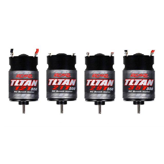 Motor cepillado 550 para 1/10 RC HSP HPI Wltoys Kyosho TRAXXAS TRX4 TRX6 (12T)