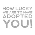 thumbnail image 2 of Reed, Tara 20x20 White Modern Wood Framed Museum Art Print Titled - Adoption  Sentiments II-Lucky, 2 of 4