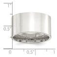thumbnail image 5 of 925 Sterling Silver 12mm Comfort Fit Flat Band Ring Size 10, 5 of 6