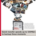 thumbnail image 4 of 64GB Ultra SDXC UHS-I Memory Card - 120MB/s, C10, U1, Full HD, SD Card - SDSDUN4-064G-GN6IN, 4 of 5