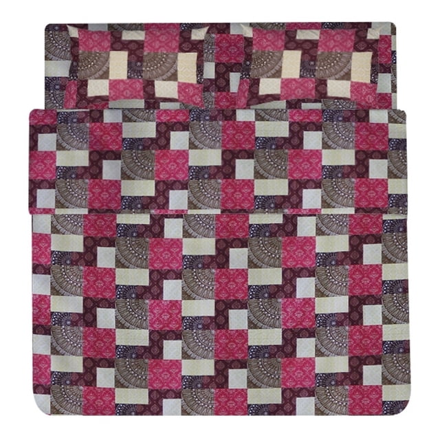 Juego De Sabanas Queen Size Estampadas De Microfibra De Poliester 4 Piezas Diseño Elegante Amplias Textura Suave