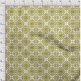 thumbnail image 4 of oneOone Cotton Flex Lime Green Fabric Mosaic Quilting Supplies Print Sewing Fabric By The Yard 40 Inch Wide, 4 of 6