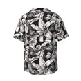 thumbnail image 2 of Wukai Lilies Flowers Men's Casual Short-Sleeve Button Down Shirt - Lightweight Summer Dress Shirt for Daily Wear-4X-Large, 2 of 7