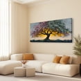 thumbnail image 4 of Large Colorful Tree of Life Canvas Wall Art, Abstract Tree Decor Painting Canvas Print for Living Room, Bedroom, Office Decorations, Gifts for Men, 4 of 7