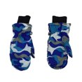 thumbnail image 1 of Naiovety 3 pares de manoplas para niños invierno impermeable camuflaje impreso espesar diseño azul Suministros térmicos Azul Naiovety HA059239-01B, 1 of 5
