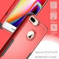 thumbnail image 2 of Defender Case Compatible with iPhone 7 / 8 / SE 2020 / SE 2022 Case, Hybrid Heavy Duty Military Grade Full-Body Drop Shockproof Dustproof 3-Layers Rugged Protective Phone Cover, Red, 2 of 7