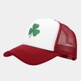 thumbnail image 4 of GDREDA Summer Hat Three Leaves Pattern Baseball Cap Tongue Outdoor Sun Hat，Wine, 4 of 4