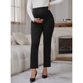 thumbnail image 2 of DARING DIVA Women's Pregnancy Pants Skinny Leg Over Belly Trousers S Black, 2 of 8