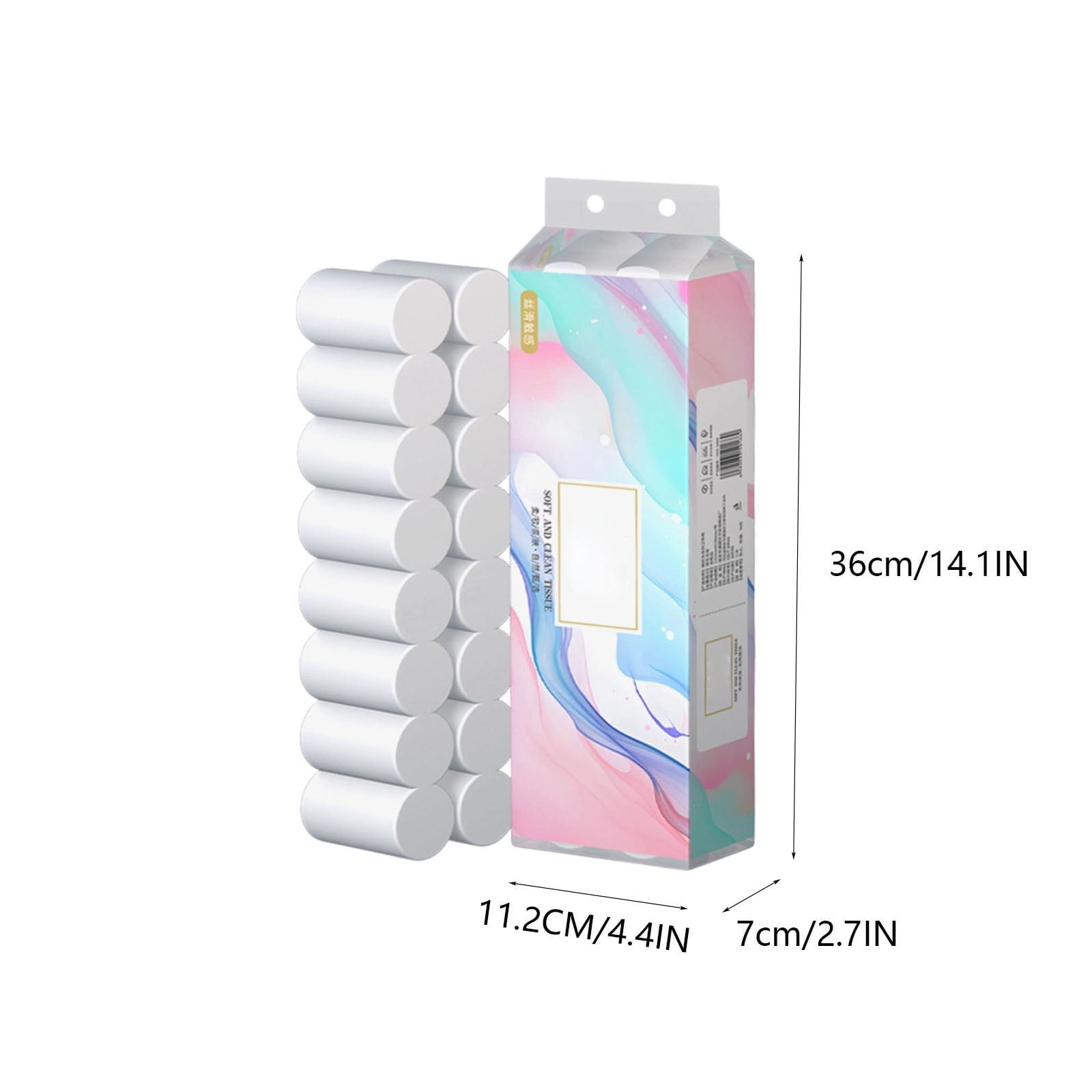 4 Packs 16 Rolls 4 Ply Toilet Paper Bulk Soft Strong Bath Tissue for Home Office Commercial Use Eco Friendly 100% Wood Pulp Affordable