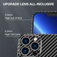 thumbnail image 4 of for iPhone 14 6.1" 2022 Lightweight Case, Carbon Fiber Anti-Fingerprint Anti-Scratch Heavy Duty Full Body Protective Case for iPhone 14 Women Men, Black & Silver, 4 of 9