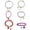 color mixing15, variant on 6Pcs Bracelets for Women,6 Different Styles and Colored Pearls Womens Bracelets,Abundant Quantity and Styles Best Friend Bracelet,Color Mixing15
