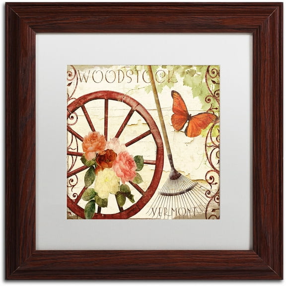 Trademark Fine Art "Vermont Summer I" Canvas Art by Color Bakery White Matte, Wood Frame