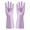 Purple #4, variant on Waterproof Household Gloves | Assorted Colors for Kitchen, Dishwashing & Gardening | Easy to Clean Latex Gloves for Housework & Laundry | 1 Pair