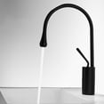 thumbnail image 1 of Grifo de Baño ACTIVE de Cascada monomando Negro alto Mezclador de Lavabo de latón agua fría y Caliente, 1 of 3