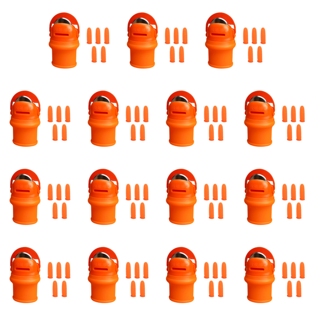 15 Uds. Tijeras para Cosechar Verduras Pulgar Protector Dedos Metal Uñas (M)