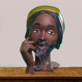 thumbnail image 1 of Clearance, Black Women Head Incense Burner Black men Head Incense Holder Face Head Room Decoration Cool Items for Room Home Decor, 1 of 3