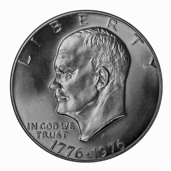 1976-S Eisenhower Dollar Bicentennial BU - 40% Silver Collectible Coin