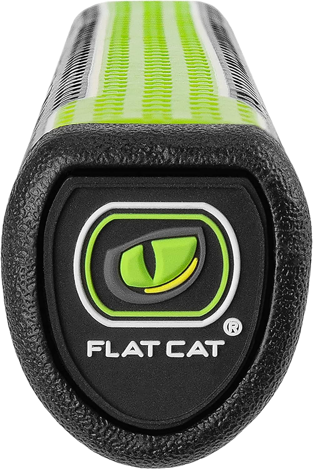 Flat Cat Pistol Solution Weighted Putter Grip – Black/Lime, 99g, Flat 1 TRU Alignment Design