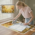 thumbnail image 3 of ZIATUBLES Sunflower Butterfly Print Foldable Ironing Pad Blanket Lightweight Portable Travel Mat Ironing Board Alternative Cover for Apartment, RV, Laundry, 31.5" x 19.6", 3 of 7