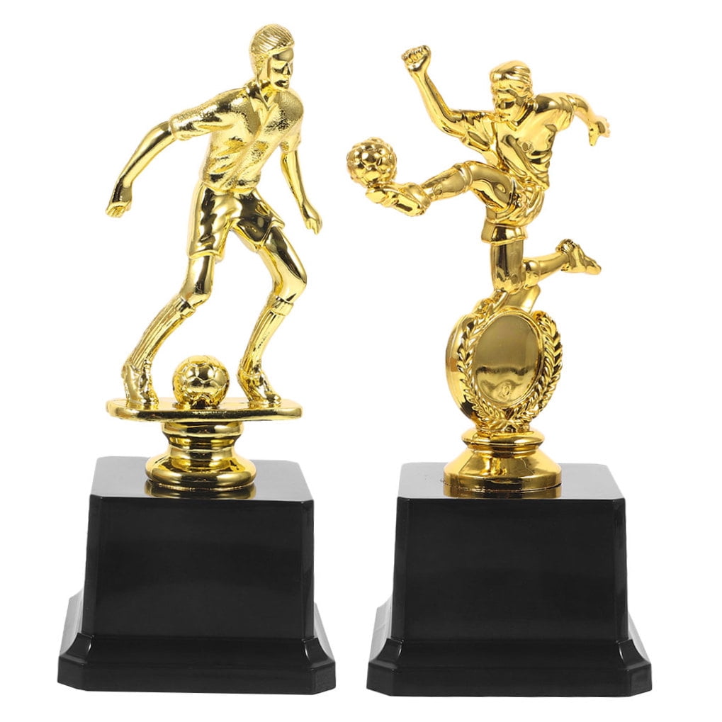 2pcs Mini Trophies For Kids Awards Plastic Gold Award Trophy Cups Kids Award Trophy Cups Participation Trophy Cup For Party Favors Rewards Props Sports